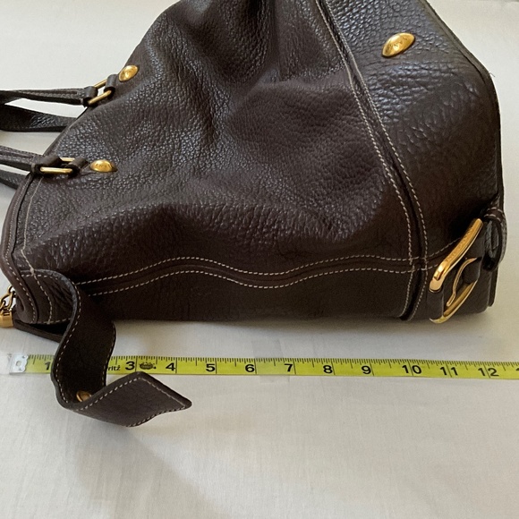 DOLCE & GABBANA Leather Weekender Duffle Satchel Brown - Picture 14 of 16